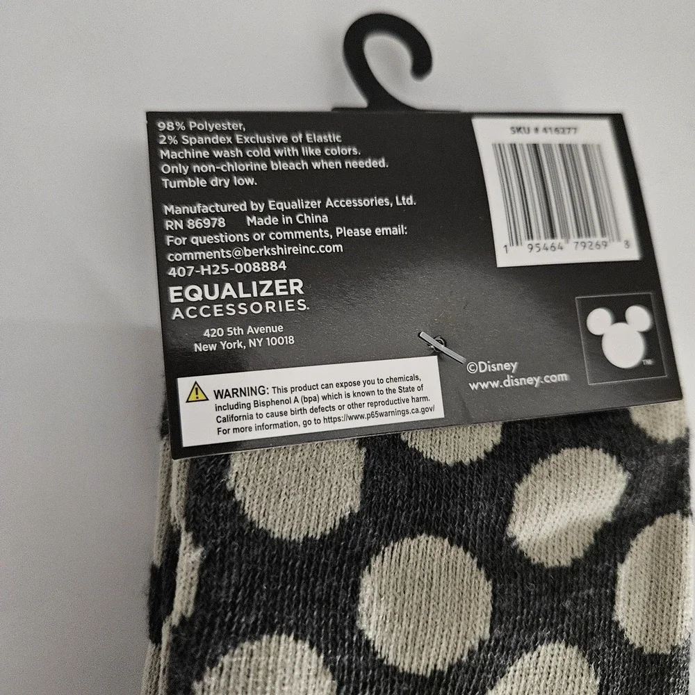 Disney Bambi And Thumper Crew Socks Size 9-13 Polka Dots